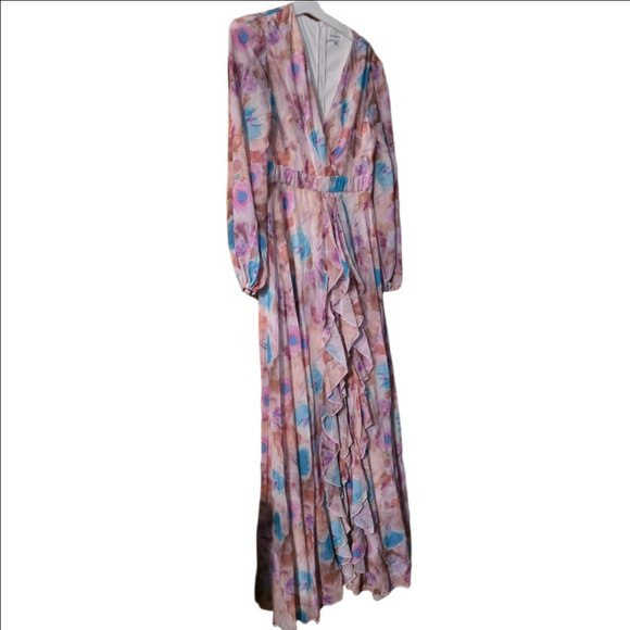 Faeriesty Dresses & Skirts - Chic Fariesty Floral Maxi Dress in Pastel Hues XL New Cottagecore